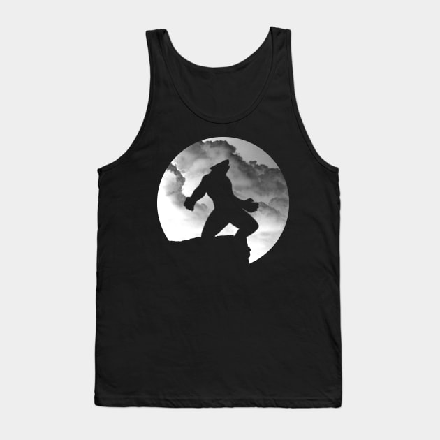 Wolf on the Edge Tank Top by ProxishDesigns